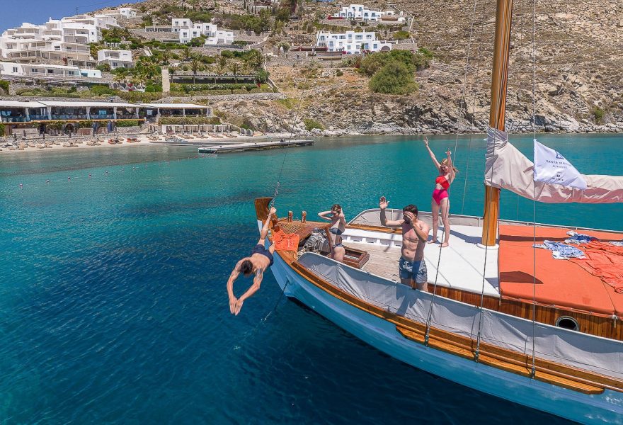Drone Photography and Video in Santa Marina, Mykonos, by George Fakaros